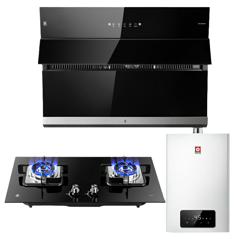 樱花(SAKURA)烟灶热三件套餐 侧吸抽油烟机燃气灶具热水器 厨电烟灶热套装 G301+BBG09+L032天然气