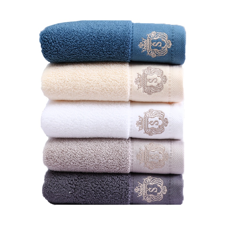 [苏宁宜品]2条装 加厚刺绣皇冠毛巾 纯棉耐用 去油家务厨房透气易干 家用全棉柔软亲肤强吸水 请备注颜色 不备注默认同色