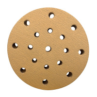 工业6寸17孔干磨砂纸240#100张/盒 气动抛光打磨