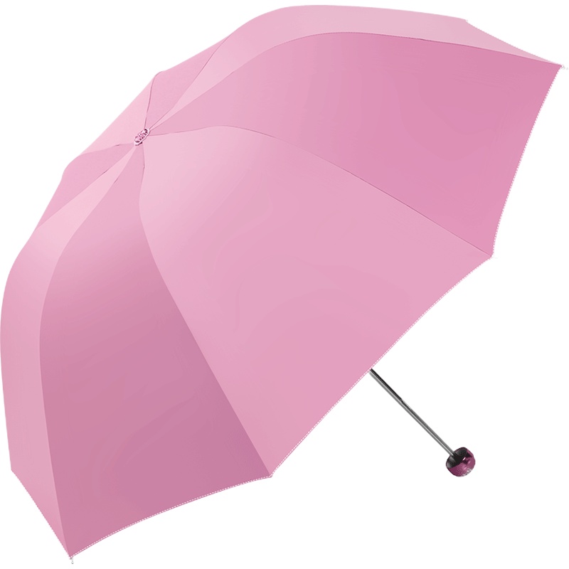 天堂伞2017新款336T银胶公主超轻防晒防紫外线遮阳伞晴雨伞三折伞折叠伞广告伞礼品伞定制logo