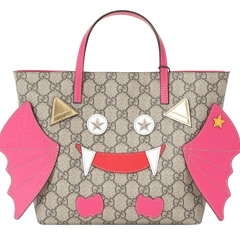 20春夏新款 GUCCI 小妖怪图案儿童成人手提包