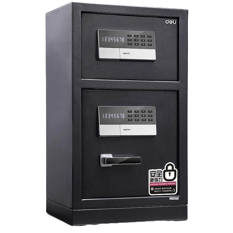 得力(deli)3657A电子密码保险箱 保管箱柜(银灰)