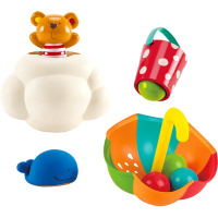 Hape欢乐蓝鲸豪华戏水套1-6岁浴室玩具儿童婴幼玩具戏水洗澡