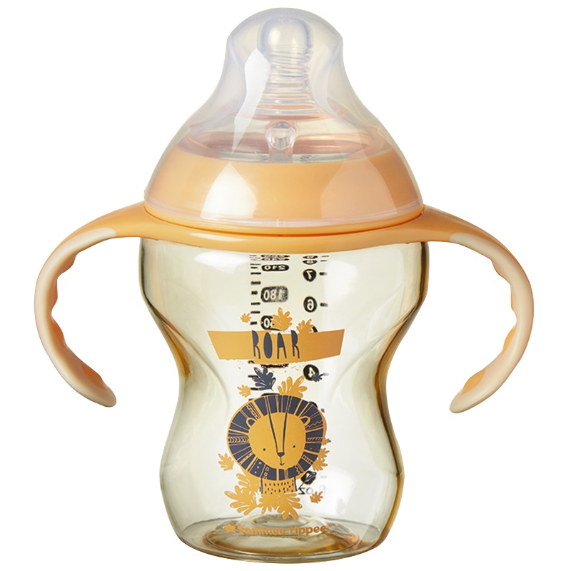 汤美星PPSU狮子款奶瓶260ml 手柄+中流量奶嘴 3个月以上