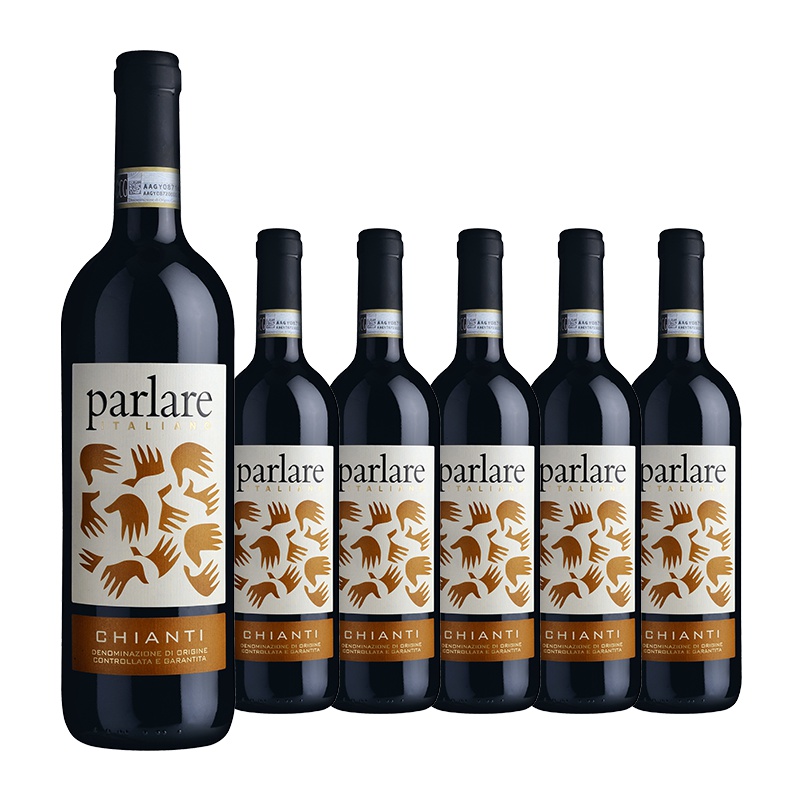 意大利原瓶进口 派拉雷凯安缇红葡萄酒Parlare Chianti DOCG 整箱装750ml*6