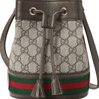 预售GUCCI Ophidia GG水桶包 迷你 550620 卡其色