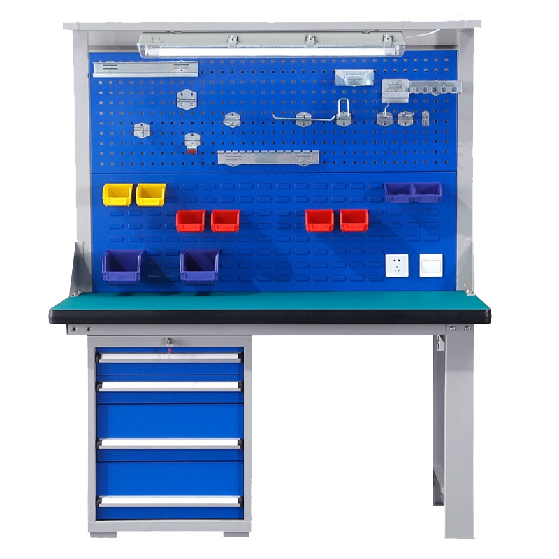 卓澳(ZHUOAO)重型装配工作台防静电操作工桌钳工台实验桌流水线打包台含柜