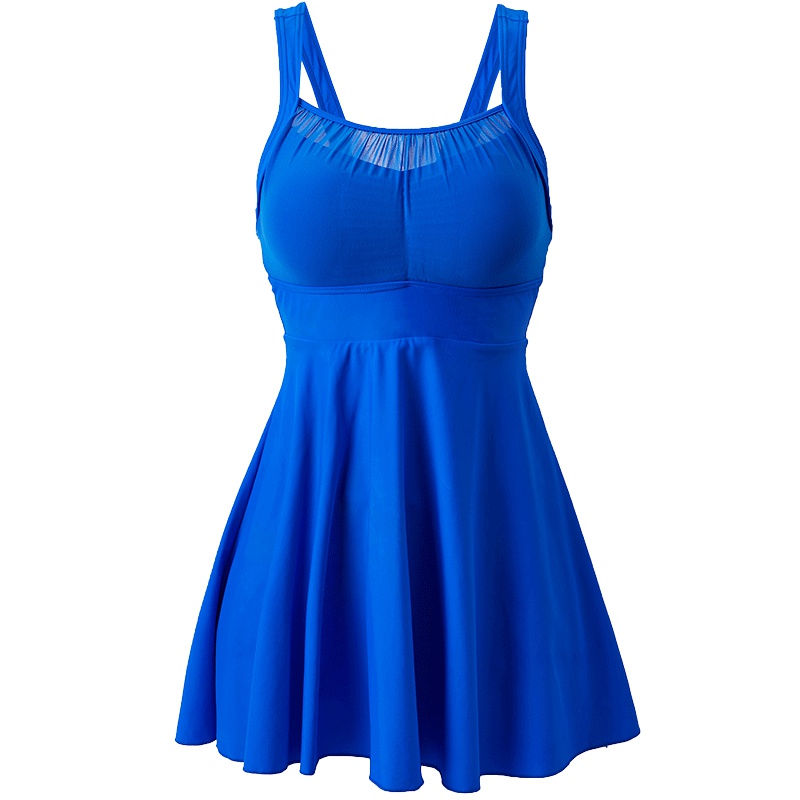 号手游泳衣女士连体大裙保守高腰遮肚显瘦韩国少女大学生温泉泳装