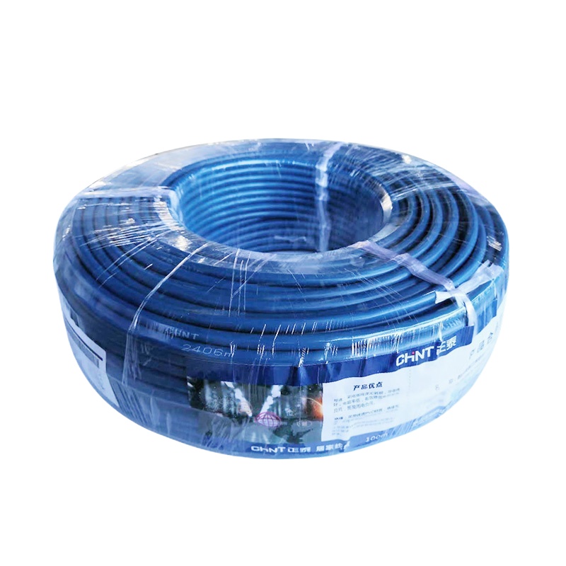 正泰(CHNT) 电线电缆 ZR-BV10平方100米 红色多芯阻燃火线 国标家装铜芯硬线 照明电源线