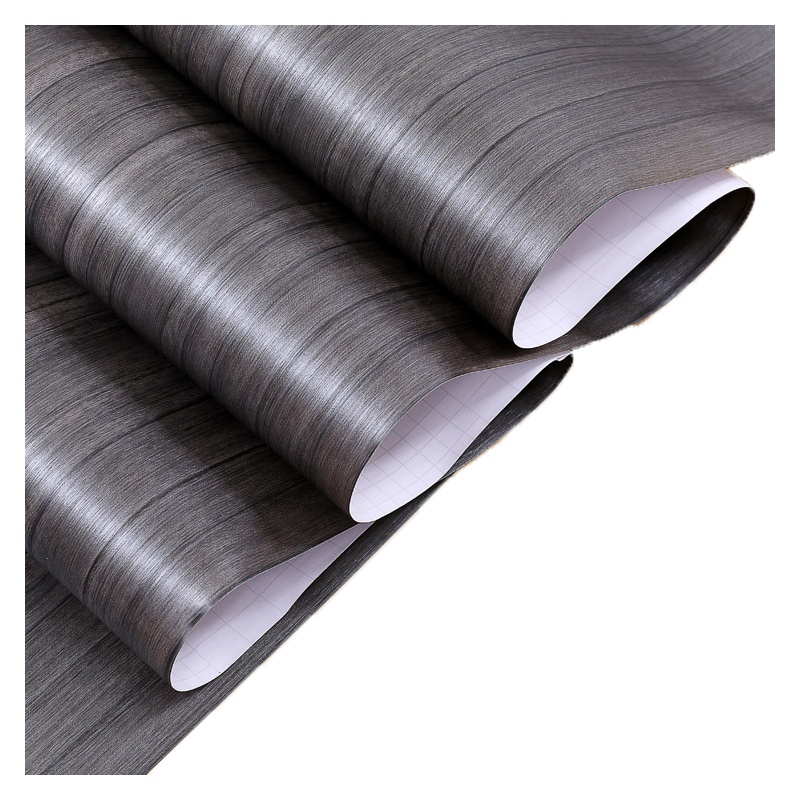 豪庭珀琦灰木纹PVC贴膜 HT008