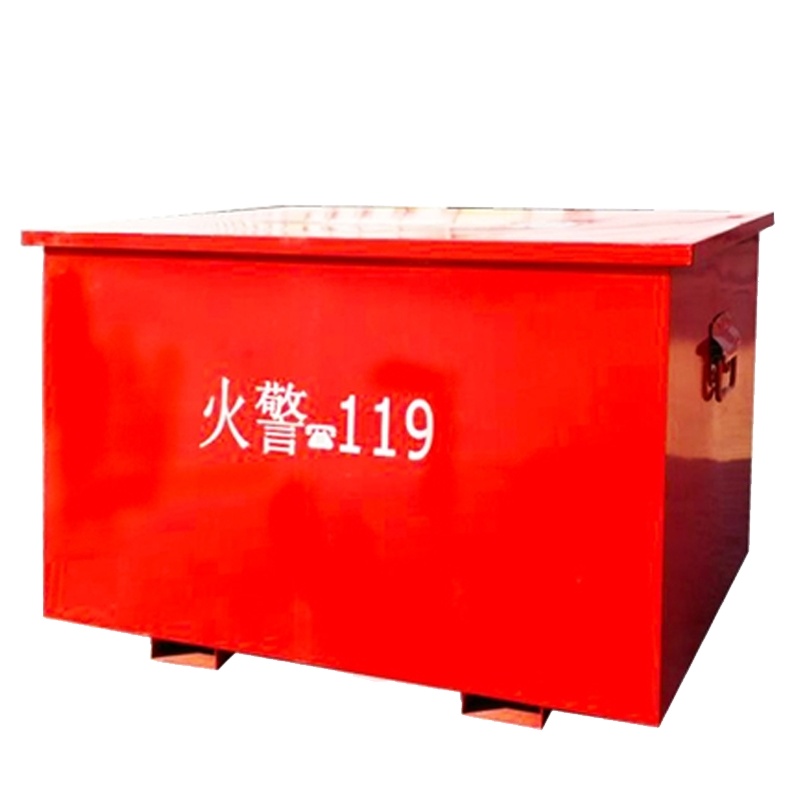 定做 加厚黄沙箱灭火消防沙箱加油站黄砂箱消防沙箱 90*45*45cm