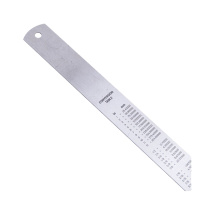 得力(deli) DL8050 不锈钢直尺刻度尺公制刻度绘图钢尺 50cm