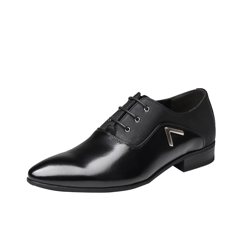 奥康男鞋男士皮鞋商务英伦正品系带尖头正装鞋子 皮鞋男