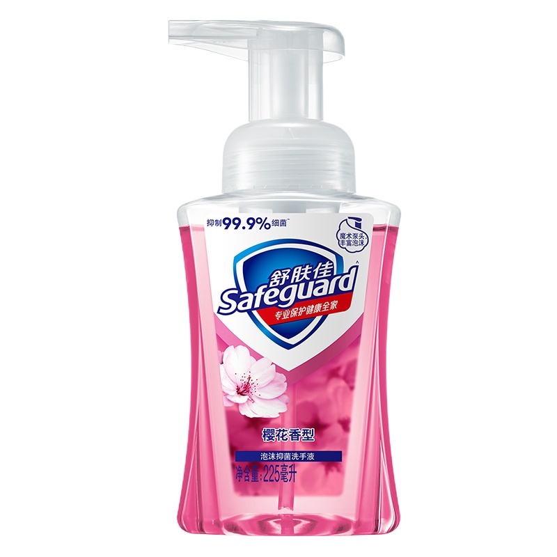 舒肤佳泡沫洗手液樱花+青苹果 健康抑菌225ml+225ml特惠装