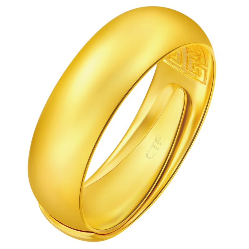 周大福足金金饰品戒指计价（工费:268元）F170615