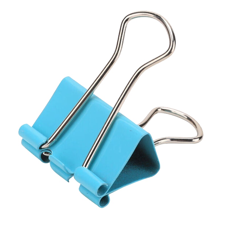 得力 8552ES 彩色长尾夹票夹41mm 24只一筒 2盒装(单位:件)