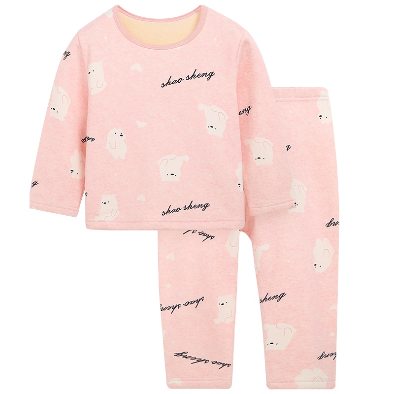 猫人2020牛奶丝女童保暖秋衣秋裤儿童内衣套装