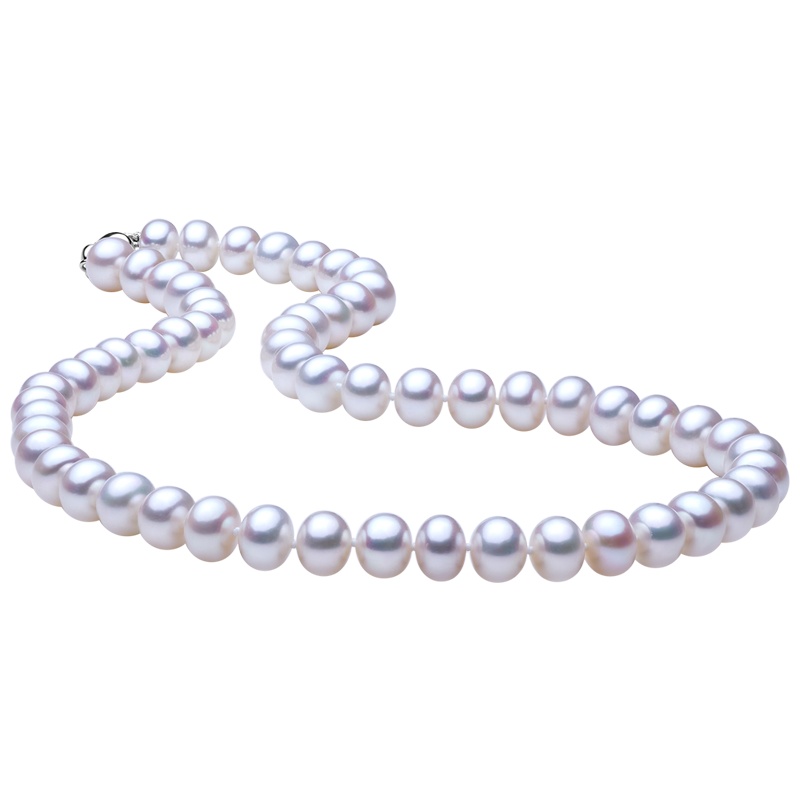 佰色传情(BRIR)925银淡水珍珠项链8-9mm强光（附证书）送长辈送母亲妈妈节日生日礼物百搭精致