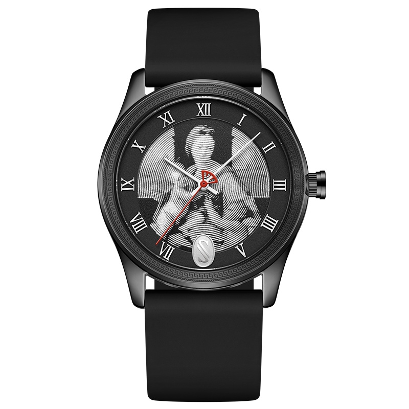 史尼嘉（SNIICA）意大利品牌手表硅胶带学生潮流时尚运动防水石英表欧美ins文艺腕表 拉斐尔8021M