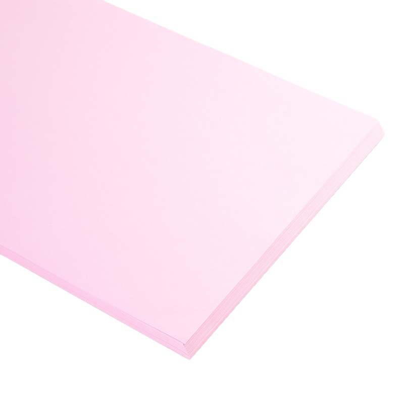 得力(deli) A4浅红色复印纸 手工折纸卡纸 80g100张/包 10包装7757
