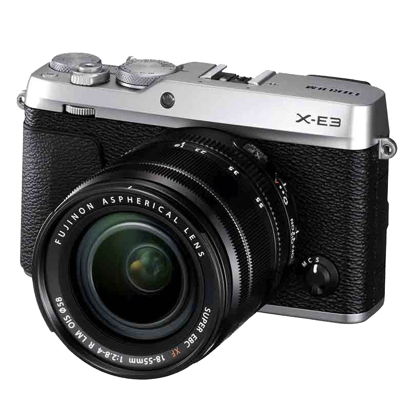 富士(FUJIFILM)X-E3(XF18-55MM)银色 变焦套装 单镜头套机 有效像素2430万 数码微单