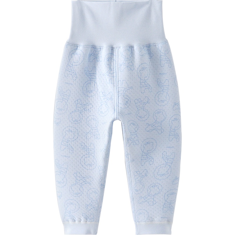 童泰(TONGTAI)2020年秋冬新款5月-2岁婴幼儿男女宝宝加厚高腰闭裆裤保暖家居裤子儿童裤子