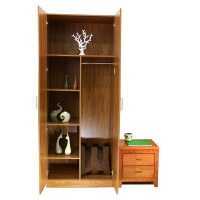 草野家具简易二门衣柜两门大衣柜卧室家具办公柜CY-7101型