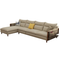 佐丽雅布艺沙发现代简约小户型经济型三人位整装沙发客厅组合家具SN1806A