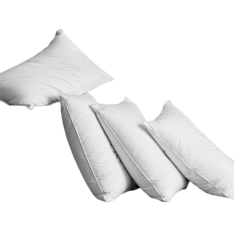 高弹星级酒店羽丝绒枕芯可水洗枕饱满舒适全棉面料枕头 白色[一只装]