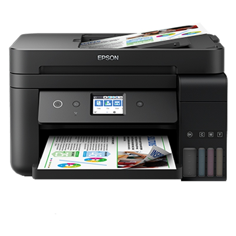 爱普生(EPSON) L6198 全新商务墨仓式旗舰款 彩色无线多功能传真打印一体机(打印 复印 扫描 传真 wifi)