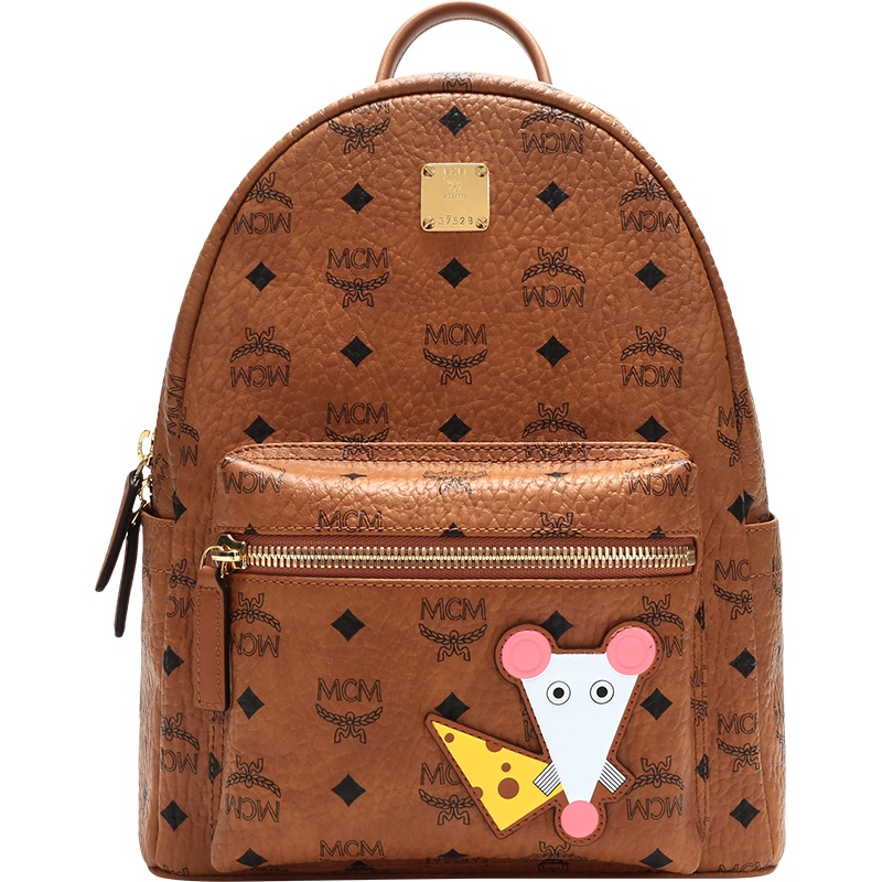 MCM 男女中性款涂层帆布Stark双肩包 MWKASVE07