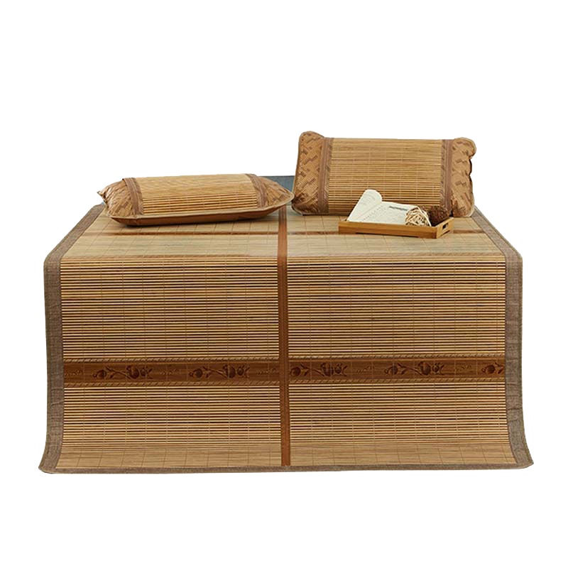 北极绒家纺 凉席1.8m床竹席竹凉席子夏季可折叠单双人空调床席