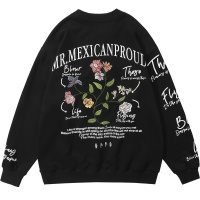 DEBRAND卫衣男春季潮流休闲宽松长袖情侣装小众潮牌圆领套头外套