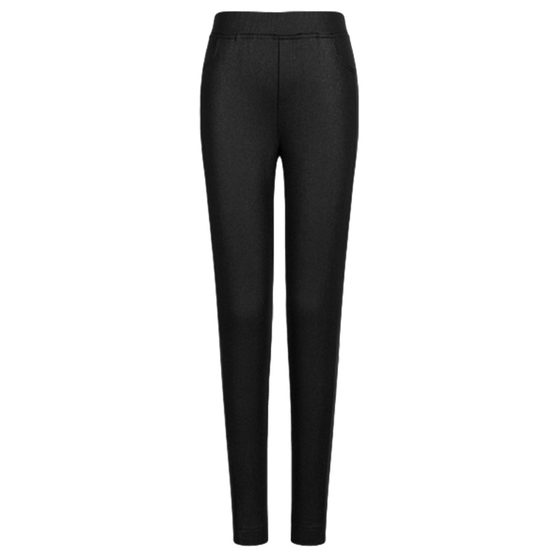 【福利款】拉夏贝尔黑色加厚弹力休闲裤