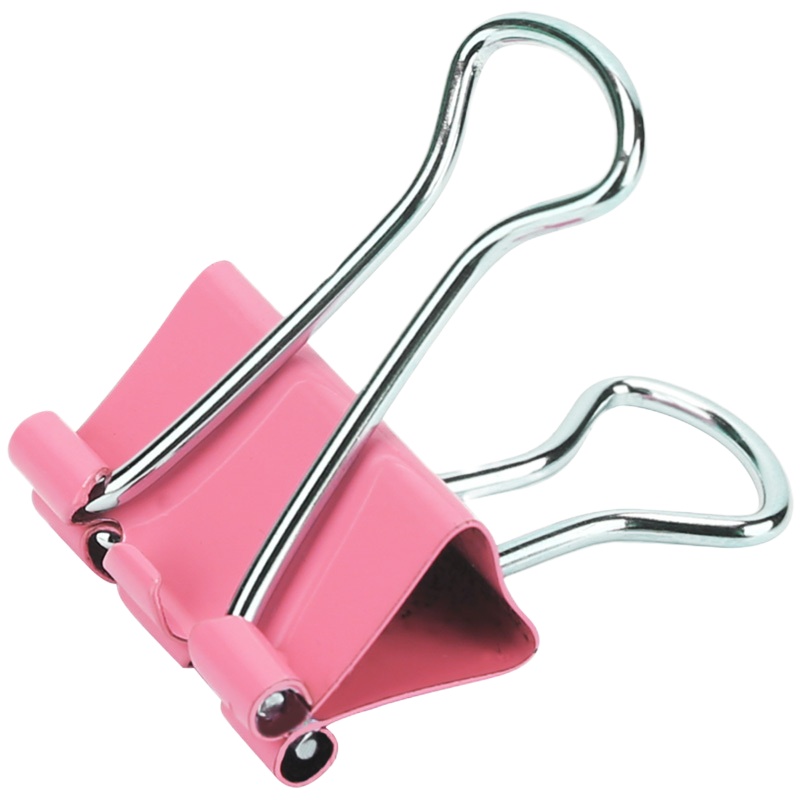 得力(deli) 彩色长尾票夹 燕尾夹文件夹铁票夹 小号5#19mm(40个筒)8555ES