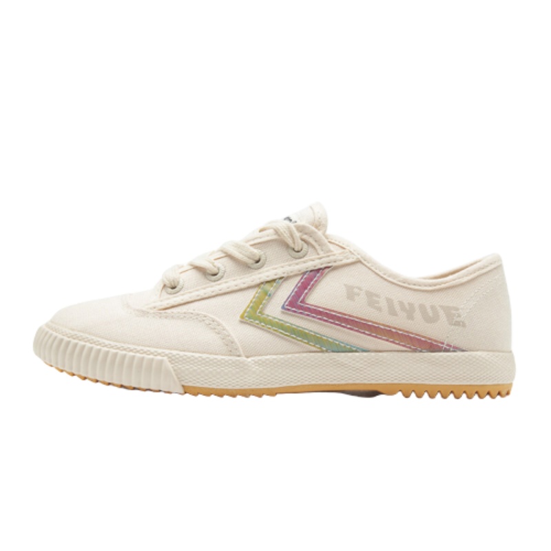 FEIYUE/飞跃彩色LOGO帆布鞋休闲鞋情侣板鞋女鞋新款小白鞋2203