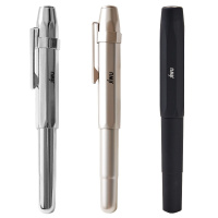 苏宁极物经典复刻口袋钢笔 商务办公便携款短款钢笔 学习办公用品钢笔 铜杆金属钢笔/ ABS黑色钢笔