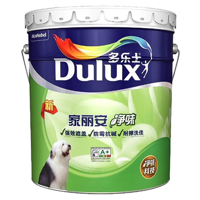 多乐士(Dulux) 家丽安净味乳胶漆内墙 油漆涂料 墙面漆 A991 18L