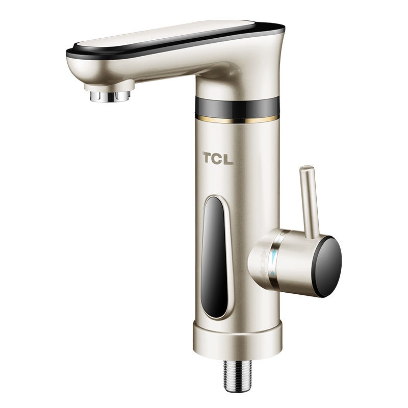 TCL即热式电热水龙头家用过水热3秒速热小厨宝自来水加热智能数显下进水TDR-30HXT02金色