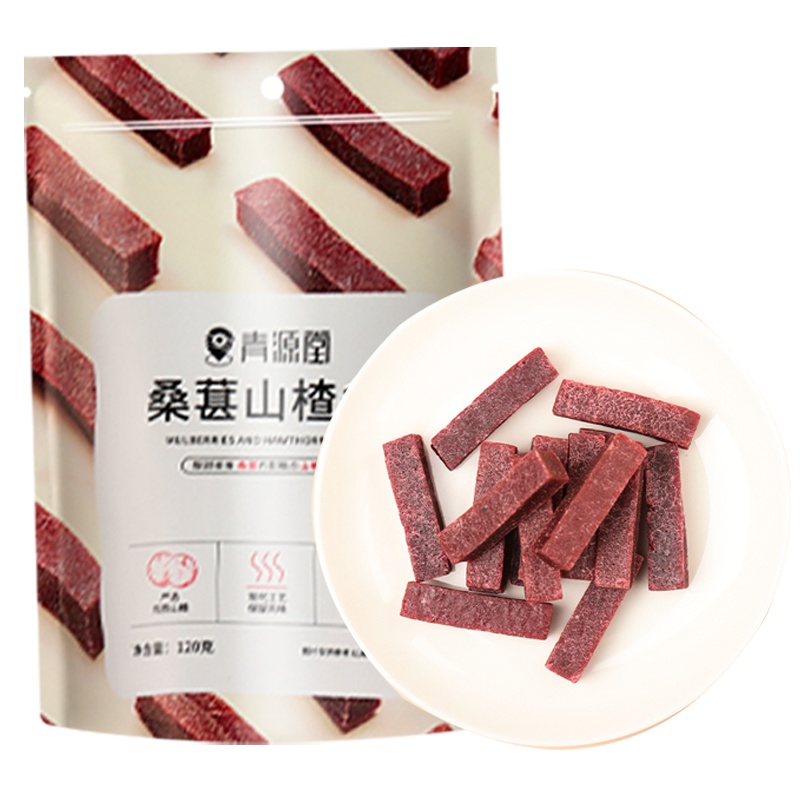 青源堂牌原味山楂条山楂零食搭山楂丸六物膏120克