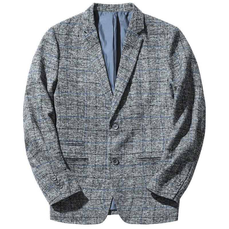 千纸鹤男装西服2019秋季新款青年时尚潮流休闲小西装外套男35170