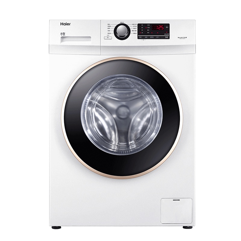 海尔(haier)10公斤洗衣机变频一级能效家用衣干即停洗烘一体洗衣机可手机操控XQG100U1 10公斤