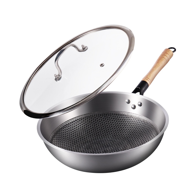 K.S.蜂窝晶盾不粘煎炒锅KS-C001