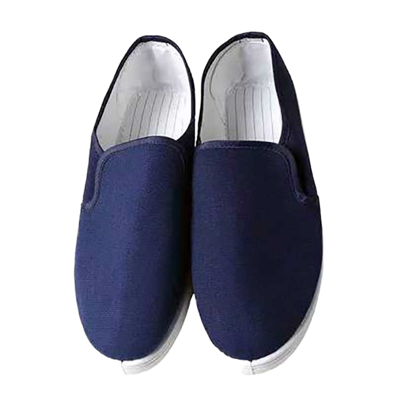 丛林狐 防静电鞋 蓝白防尘防滑耐磨透气PVC底防静电鞋 电子厂工作鞋男女通用 防静电鞋3双(请备注尺码数)