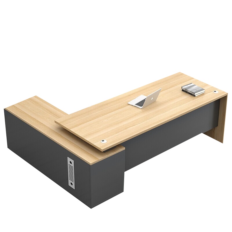 欧宝美老板桌主管桌现代简约总裁桌办公桌板式大班台经理桌