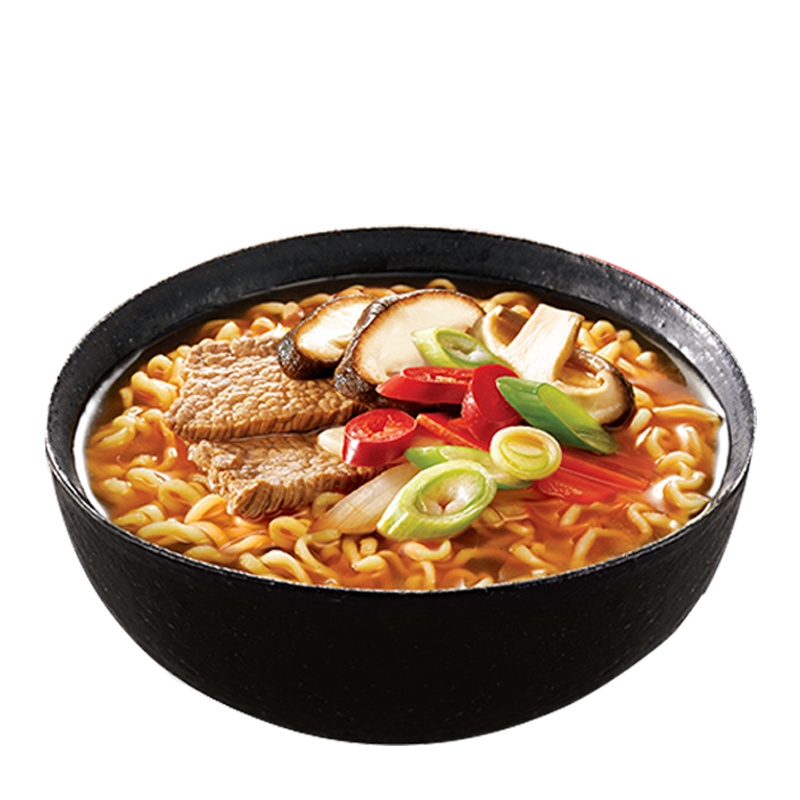 农心辛拉面120g*5袋五连包香菇牛肉面方便面大包装方便速食即食泡面