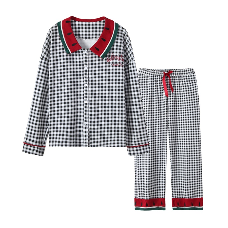 猫人家居服女春秋款睡衣长袖新款休闲甜美网红可出门少女韩系