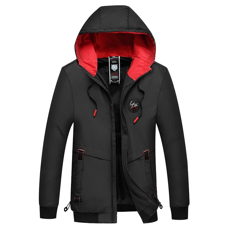 花花公子男士2019冬季新款韩版潮流帅气加厚棉服外套9807