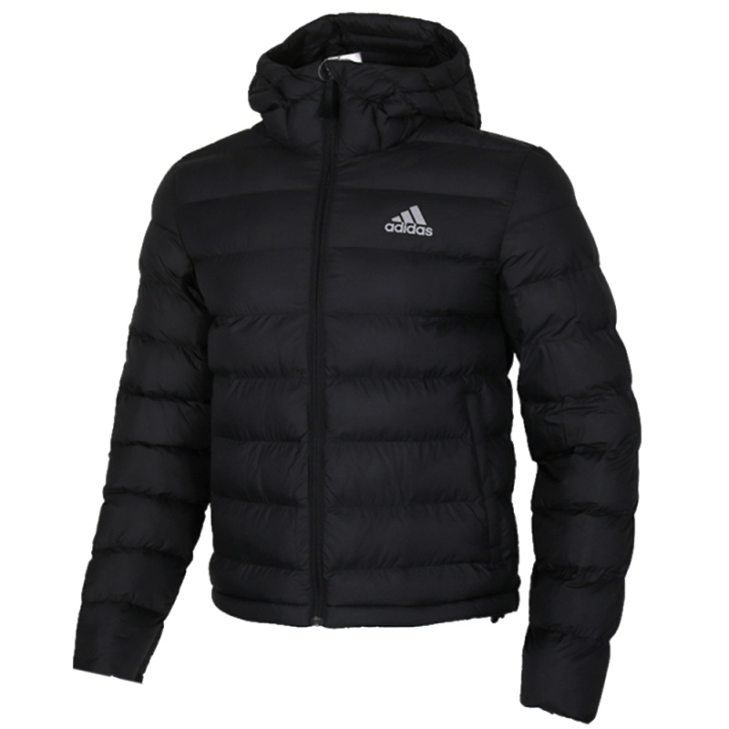 Adidas阿迪达斯男装冬季休闲连帽外套运动保暖棉服DW9281