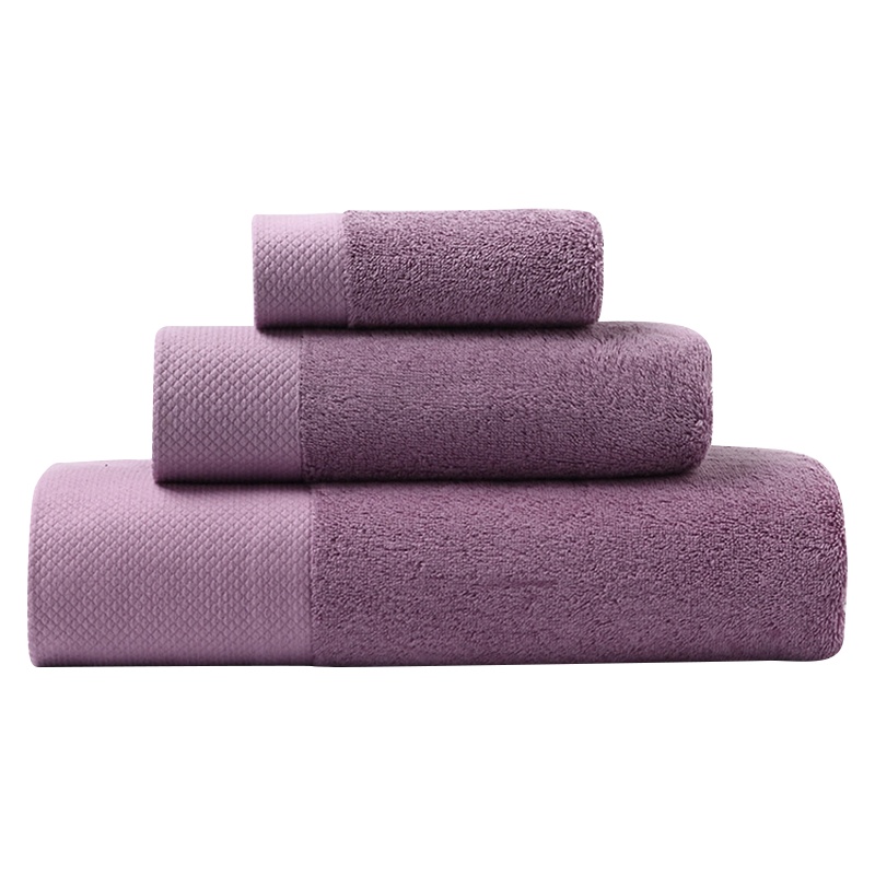 三极户外(Tripolar) TP1244 全棉浴巾酒店民宿家用白色全棉毛巾吸水不掉毛浴巾三件